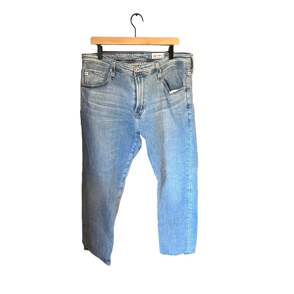 AG-Everett Jeans-Lightwash Denim-Slim/Straight Fit-SIZE 36X34
